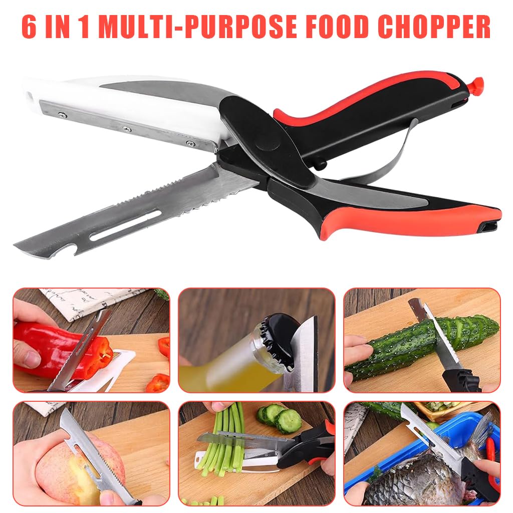 HASTHIP® Multi Purpose Made In Japan Kitchen Scissors, Food scissors, Stainless Steel Solid Kitchen Shears for Meat, Seafood, Chicken, Vegetables, Bottle Opener