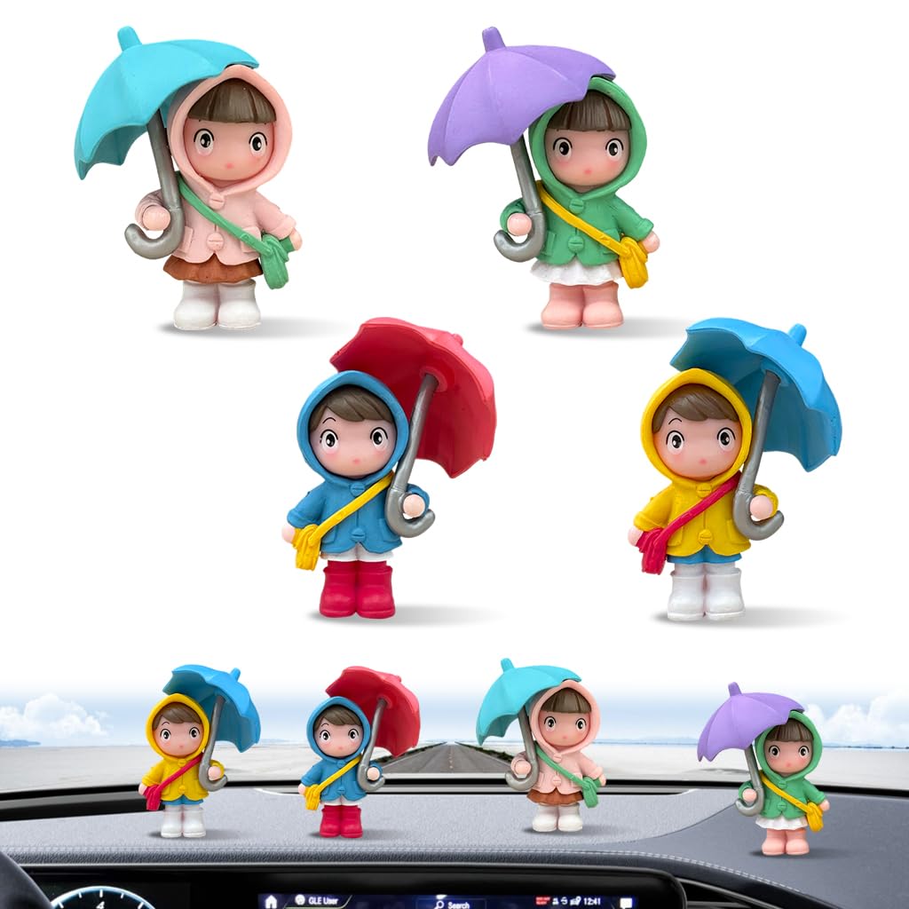 HASTHIP® Miniature Figurines Car Dashboard Decorations, Cute Resin Ornaments for Interior, Desk, Office, Home, and Auto Accessories Gifts