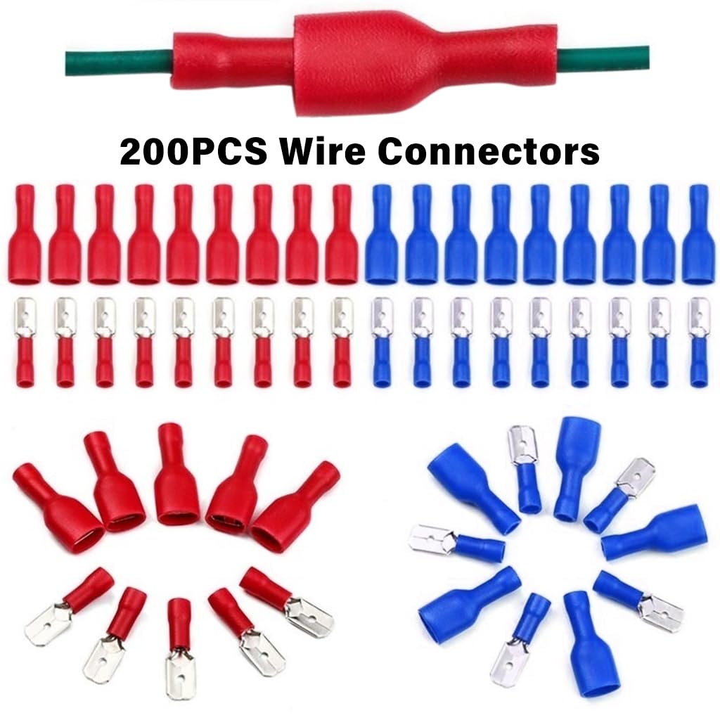 RS PRO RS PRO Blue Insulated Female Spade Connector, Crimp, 6.35 x 0.8 mm Tab Size 16 AWG to 14 AWG | RS RS PRO RS PRO Blue Insulated Female Spade Connector, Crimp, 6.35 x 0.8 mm Tab Size 16 AWG to 14 AWG | RS