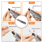 HASTHIP Mini Cordless Rotary Tool Kit for Sanding and Engraving with 39 Accessories | 2000mAh Battery and LED Light