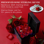 HASTHIP Eternal Rose Necklace for Women with 100 Language I Love You Projection | Gift Box Set