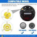 HASTHIP Replacement Side Brushes for Roomba 500 600 700 Series 4Pcs with Optimal Bristle Design