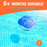 HASTHIP Pool Chlorine Floater for Swimming Pool and Spa featuring 7 in Design with Lid | 2PCS