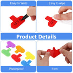 HASTHIP Cable Labels for Easy Wire Organization with Reusable Hook & Loop Design | 30 Pcs in 8 Colors