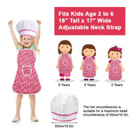 HASTHIP Kids Baking Set for Pretend Play with 7Pcs Tools and Waterproof Apron | Gift for Girls