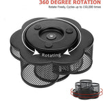HASTHIP® Pen Stand Pen Organizer for Study Table,360° Rotating Mesh Desk Organizer with 7 Compartments