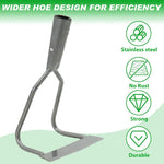 HASTHIP® 1.6m Gardening Weeder Assembly Long Handle Iron Weeder Wide Hoe Design Labor Saving Manual Gardening Weeder for Removing Weeds, Loosening Soil, Mixing Mulch & Compost