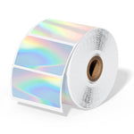 HASTHIP® Etiquetas térmicas reflectantes de 2” x 1”, etiquetas autoadhesivas de color