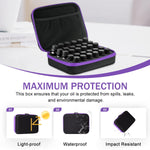 HASTHIP 30-Slot EVA Essential Oil Carrying Case for 5ml 10ml 15ml Bottles