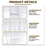 HASTHIP Wall Skincare Organizer for Bathroom and Kitchen featuring 4 Slot Acrylic Design | Drill Free Adhesive Holder