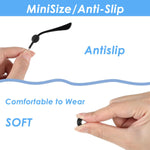 HASTHIP Specs Holder Strap Holder for Eyeglasses with Slide In Grippers 10 Pairs Black and White