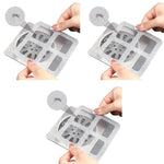 HASTHIP Disposable Shower Drain Hair Catcher 20 Pack with 4mm Holes for Faster Draining | Eco Friendly Degradable Sink Filter Stickers