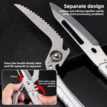 HASTHIP Kitchen Shears for Poultry and Home Use with Detachable Spring‑Loaded Blades | Stainless Steel Ergonomic Handle