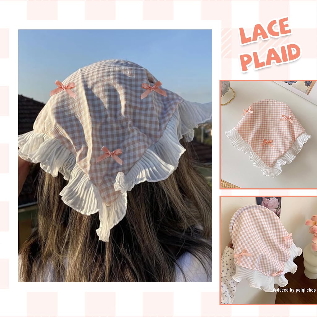 HASTHIP 2-Pack Lace Headbands with Bow Detail for Women