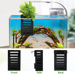 HASTHIP Aquarium Plant Holder 4PCS for Fish Tanks featuring Hooks and Vent Flow Design | Plastic Hanging Planter Cups