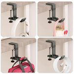 HASTHIP Folding Desk Bag Hook for Office and Travel Use with Foldable Metal Design