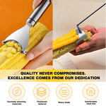 HASTHIP Corn Peeler Set for Easy Kernel Removal with Dual Curved Blade Design | Stainless Steel 2 Pcs