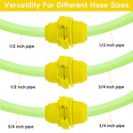 HASTHIP Garden Hose Connectors for 3/4 inch to 1/2 inch Hoses with Watertight Seal | Pack of 2