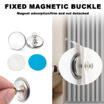 HASTHIP Curtain Magnets for Home Bedroom and Office Draperies | 3 Pair Round Metal Holdback Buttons