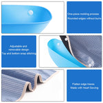 HASTHIP Adult Bibs for Dining with Leakproof Catch Pockets 67.5×39.7cm Blue | Washable Adjustable Protection