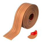 HASTHIP Flexible Baseboard Molding Trim for Home DIY Decor with Peel and Stick NBR | 78.74×3.9 in Vintage Brown