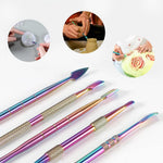 HASTHIP Wax Carving Tool Set for Clay and Pottery with Dual Head Design and Rainbow Steel | 6 Pcs
