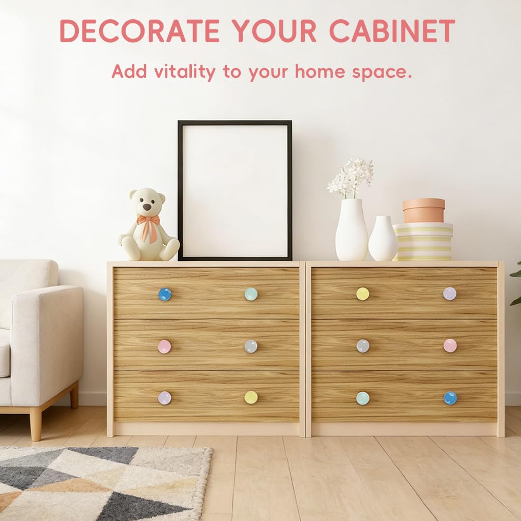 HASTHIP 6-Piece Ceramic Drawer Knobs
