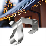 HASTHIP Christmas Light Clips for Outdoor Decorations with Drainage Slot | 50 Stainless Steel Wire Holders