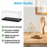 HASTHIP 4-Pack Acrylic Display Cases for 1:64 Scale Model Cars