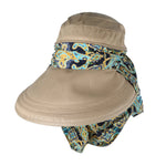 HASTHIP® Sombrero de Sol para Mujer,Gorra de Algodón Plegable con ala Ancha y Protección UV UPF 50+,Transpirable con Agujero para Cola Caballo,Ideal Senderismo y Playa - Color