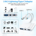 HASTHIP® USB C to USB Camera Adapter with Charging Port [MFi Certified]