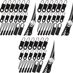 HASTHIP Zipper Pull Replacement Kit 60pcs for Bags and Jackets featuring Tool Free Clip Design
