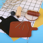 HASTHIP Leather Sewing Kit for DIY Upholstery with Curved and Large-Eye Needles | Waxed Thread Craft Set