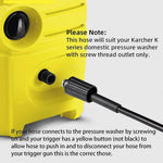 HASTHIP Pressure Washer Hose 6m 5800 PSI for Car Cleaning with PVC Material | 2PCS Set