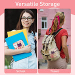 HASTHIP® Bolsa de almacenamiento para toallas sanitarias 2PCS, bolsa menstrual de pana con cremallera, organizador portátil multifuncional para adolescentes, tampones, cosméticos, llaves y