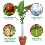 2Pcs Saplings Protector Plastic Tree Guards Tree Branch Protector 15.7 Inches Protector for Saplings Spiral Tube Wraps Saplings Guard Plastic Saplings Tree Guards