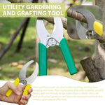 HASTHIP Hand Pruner Cutter for Gardening with Serrated and Non Serrated Blades | 2Pcs Carbon Steel Tools