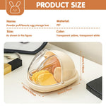 HASTHIP Makeup Sponges Holder for Travel and Vanity with Clear Sliding Dustproof Hood 11x15x10 cm | Ventilated Transparent Storage Box for Women