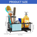 HASTHIP Sink Organizer for Kitchen Countertop with Sponge Holder and No Drill 2PCS Set