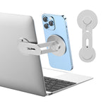HASTHIP® Soporte magnético para teléfono portátil,Soporte Lateral Ajustable 180° para Laptop y Monitor,Compatible con iPhone 17/16/15/14/13/12 MagSafe y Todos los teléfonos Plegable de aleació