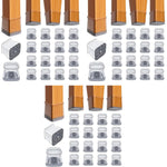 HASTHIP Chair Leg Floor Protectors for 1-1.5 in Chairs featuring Non-Slip Silicone & Felt Pads | 48PCS