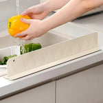 HASTHIP Sink Splash Guard for Kitchen and Bathroom featuring 19.6 in L Shape Silicone with Suction Cups