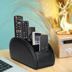 HASTHIP Desk Organizer for Living Room and Office featuring Open 5 Compartment PU Leather Design