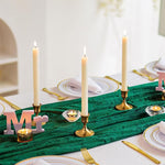HASTHIP Candle Holder Stand for Home Decoration with Anti Slip Base and Vintage Golden Finish | 2 Pack Fits 0.87 in Taper Candles