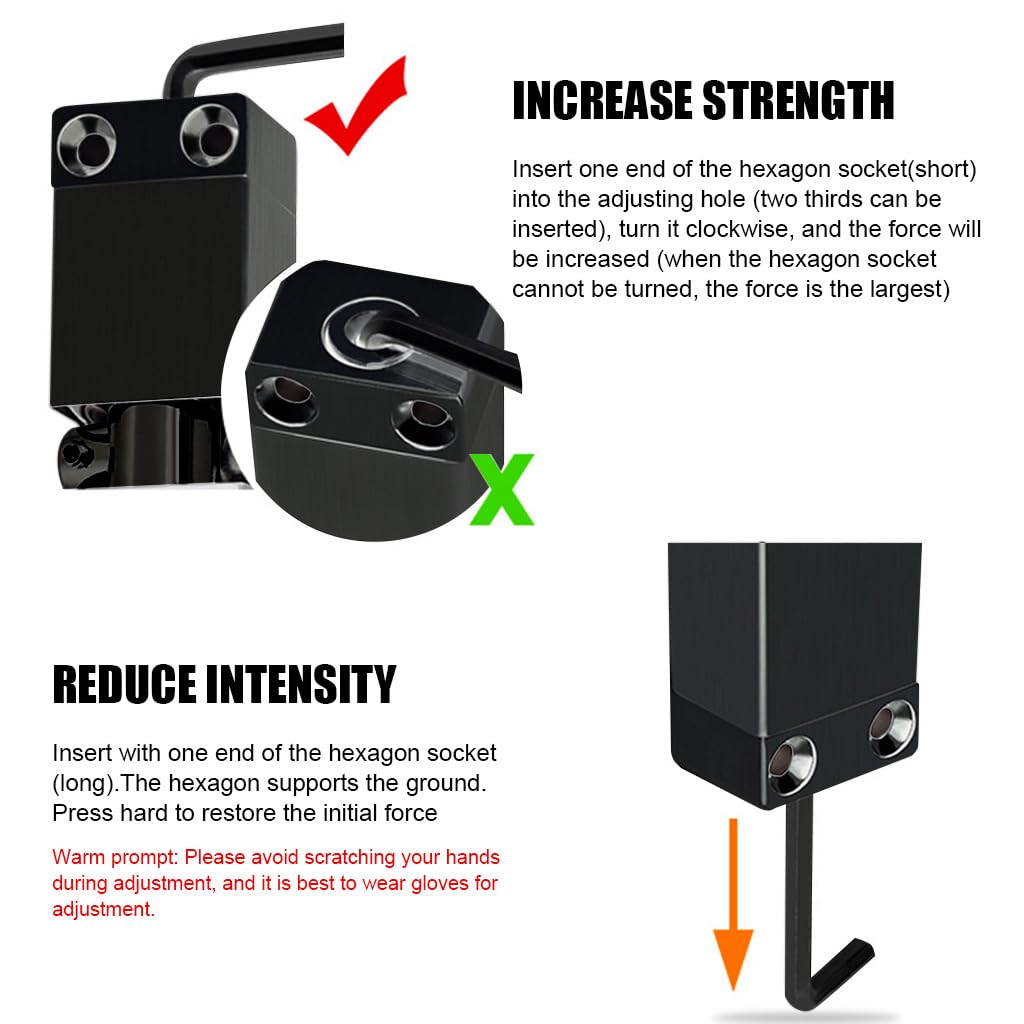 HASTHIP Automatic Door Closer for Home and Office Use with Adjustable Speed | Aluminum Alloy Black 30 kg Capacity