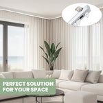 HASTHIP Curtain Rods for Ceiling Curtains featuring Silent Track System and 33–59 in Adjustable Aluminum Rail