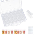 Diamond Painting Storage Box 64 Slots with 64 Labels Individual Beads for DIY Art Craft Jewelry Beads Organizer Accessories Jewelry, Rhinestones