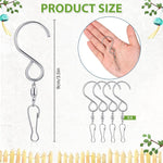 HASTHIP S Hooks for Home Decor with 360 Degree Swivel Loop Buckles Stainless Steel 4Pcs Set