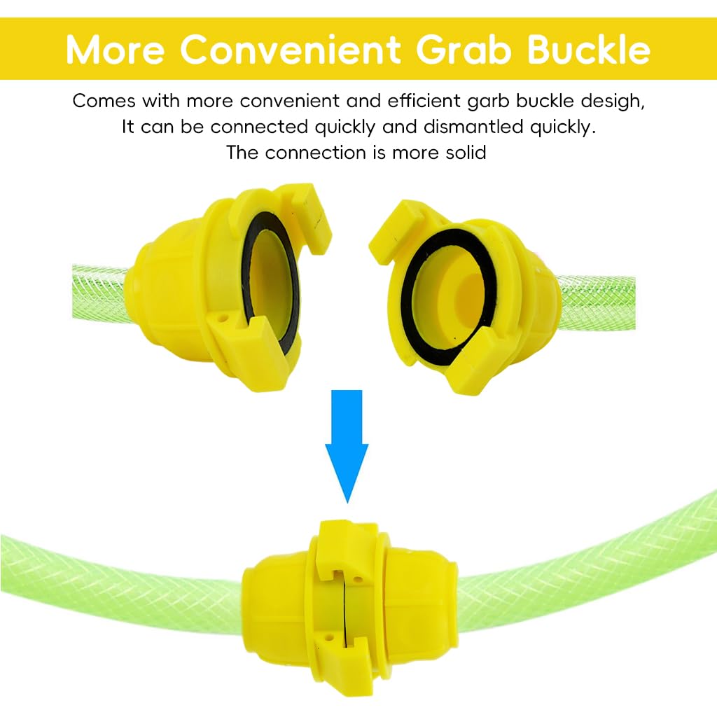 HASTHIP Garden Hose Connectors for 3/4 inch to 1/2 inch Hoses with Watertight Seal | Pack of 2