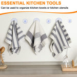 HASTHIP Suction Cup Hooks for Kitchen and Bathroom featuring Strong Hold Clear PVC | 40pcs in 4 Sizes